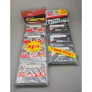 Vintage Digitech Blank Audio Cassette Tapes Lot 60 & 90 Min Low Noise NOS Sealed